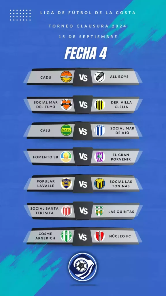 Fixture fecha 4