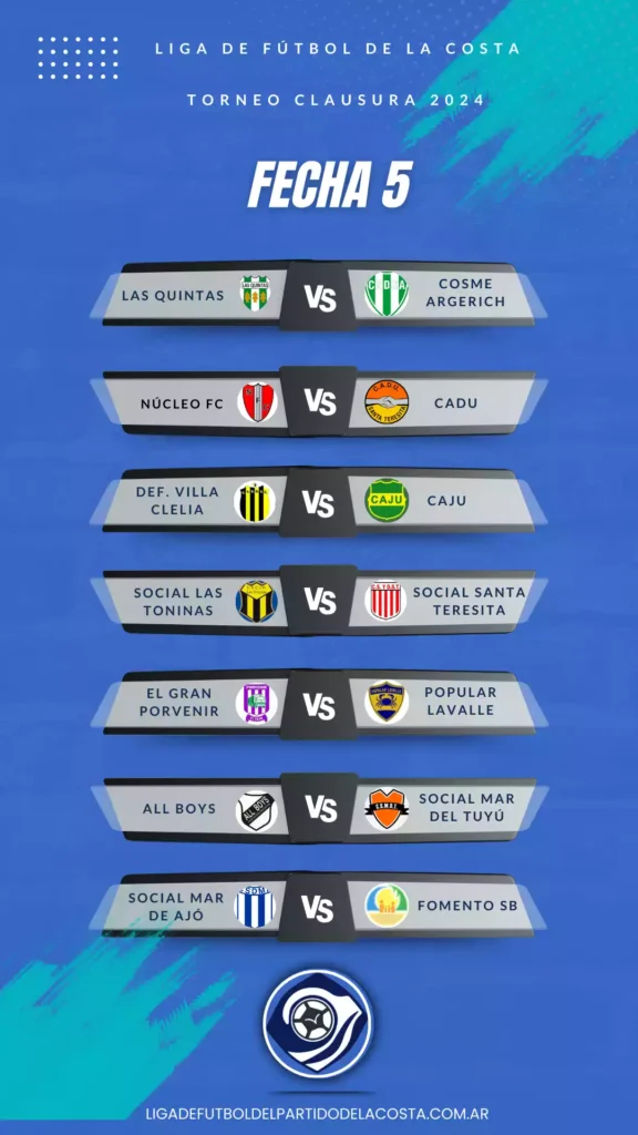 Fixture fecha 5