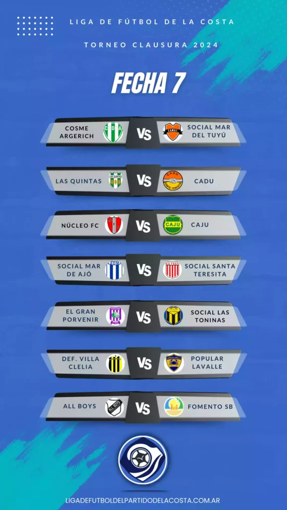 Fixture fecha 7