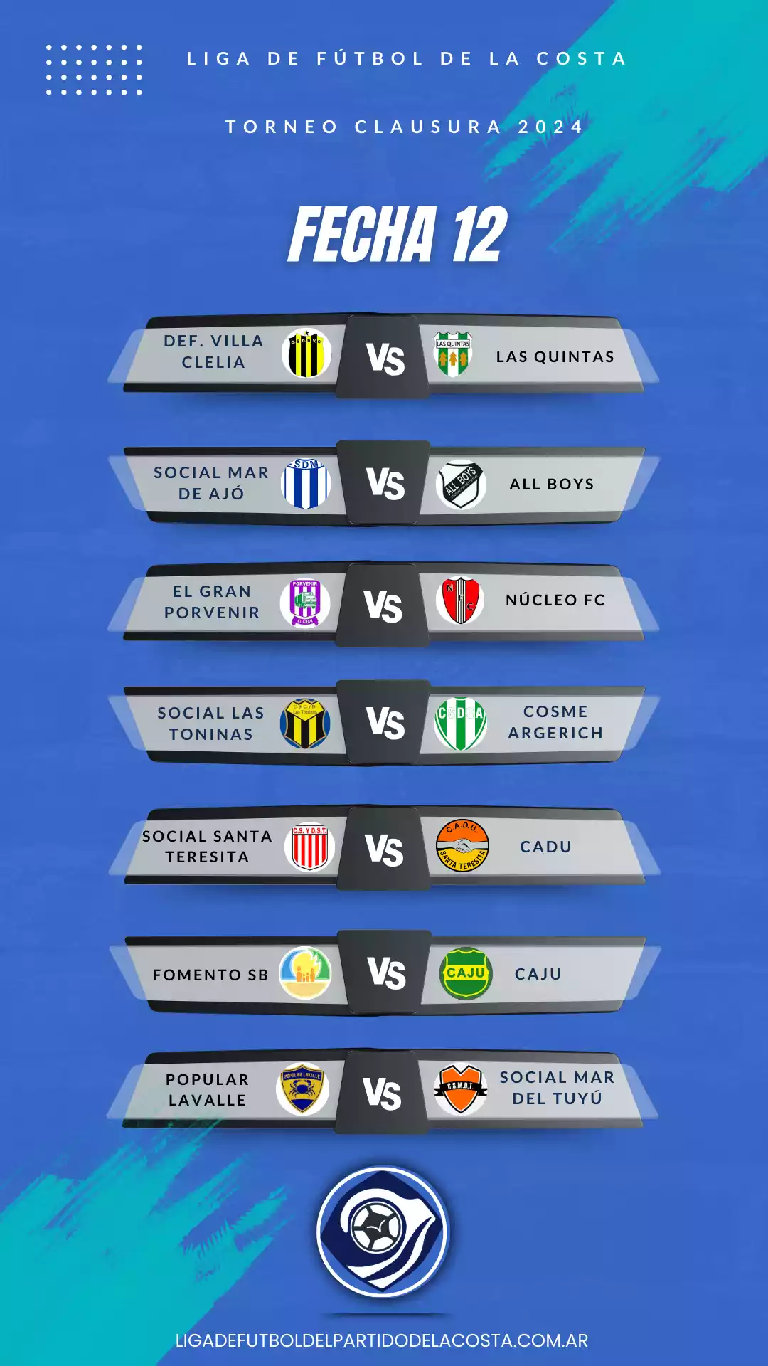 Fixture fecha 12